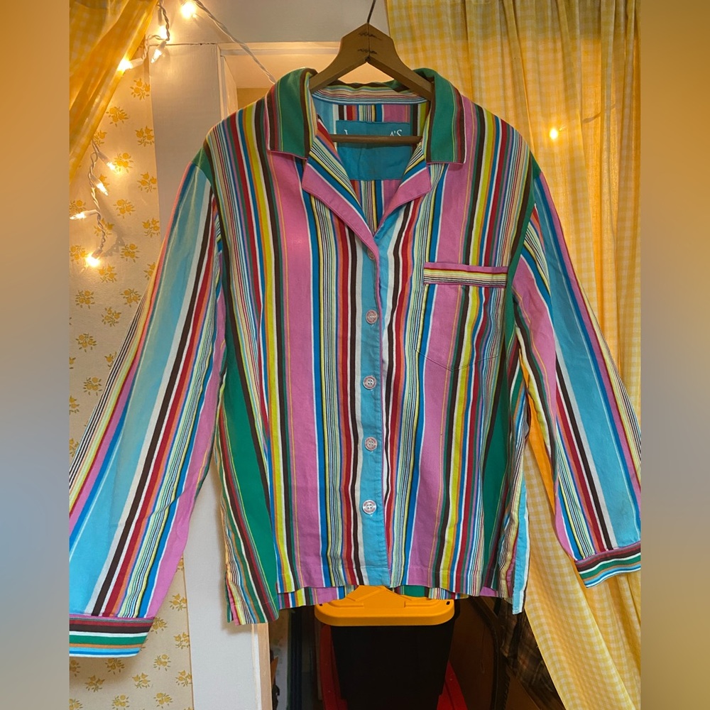 Victoria’s Secret Rainbow Flannel Pj Set
